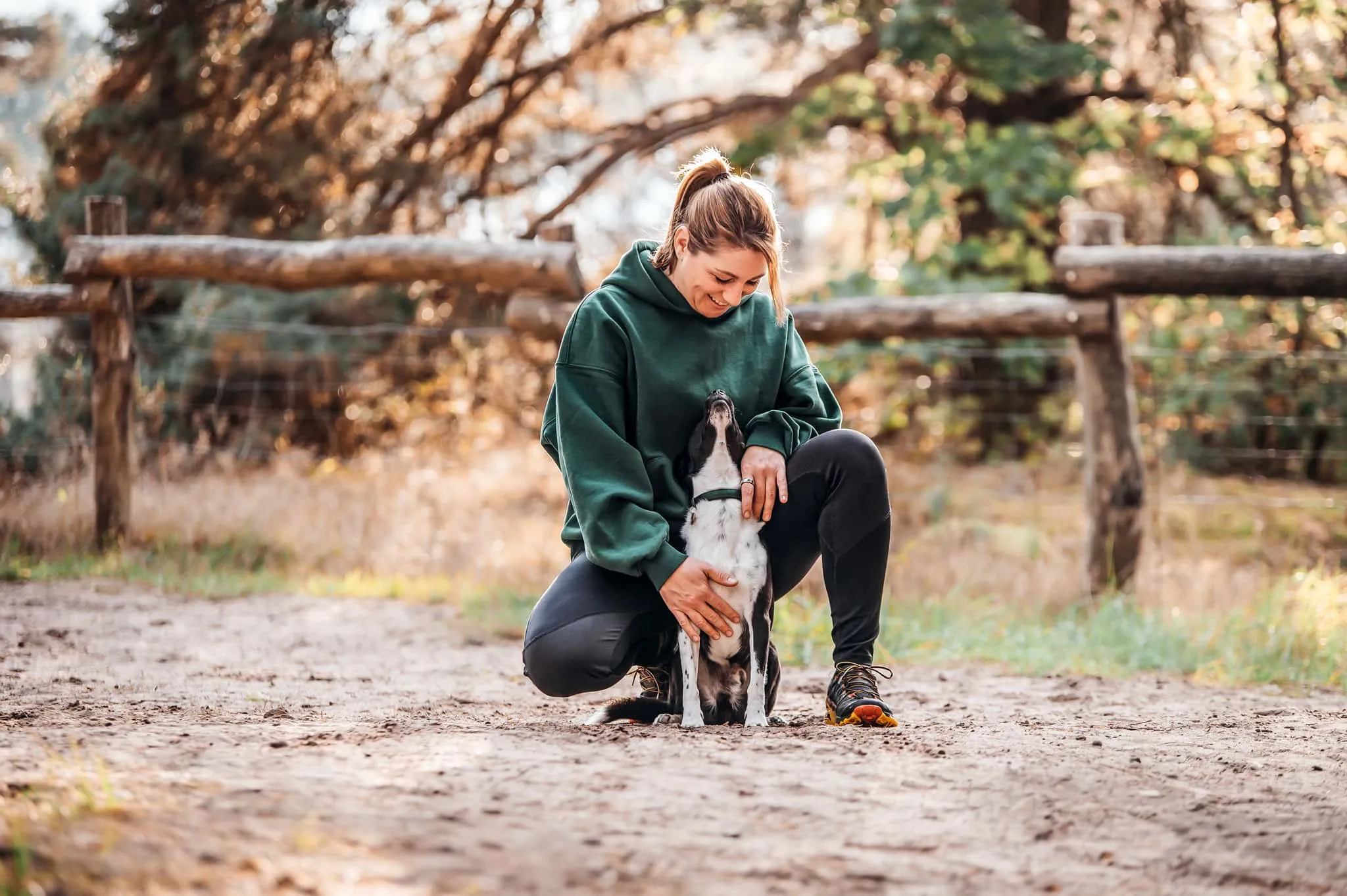 Steffi with her dog Nemo